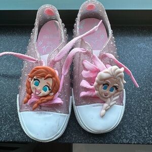Mini Melissa sneakers frozen Elsa and Anna size 10